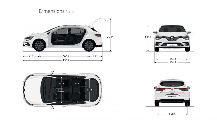 Схема Renault Megane 2020 года  (WW) (фото 27 из 31)
